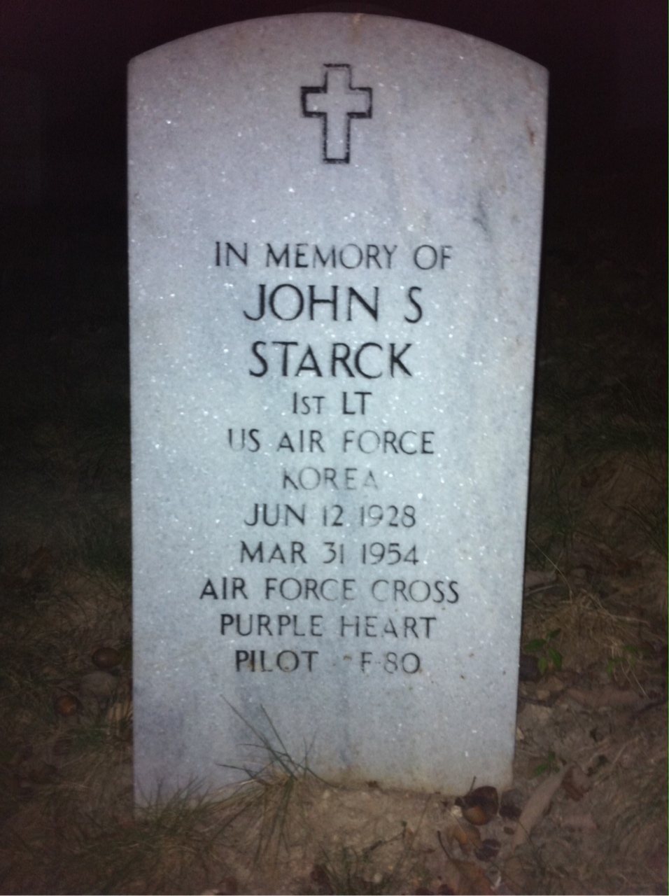 Headstone of John S Starck