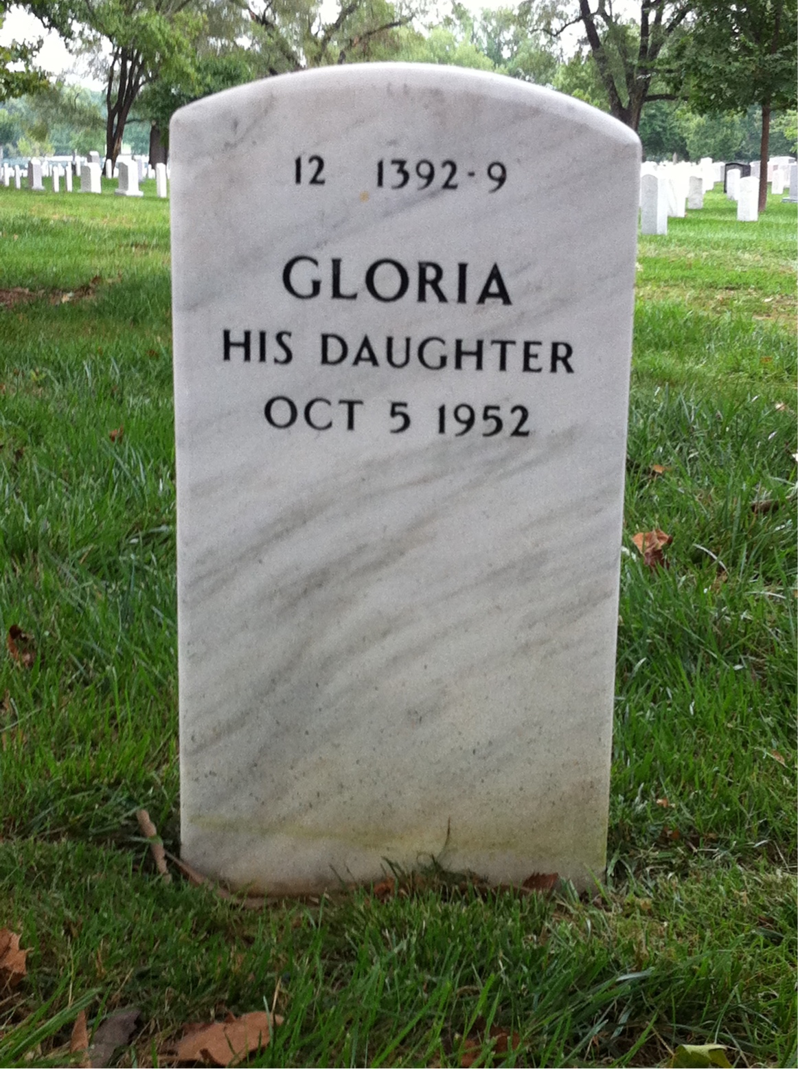 Back of headstone — Leopold Hall