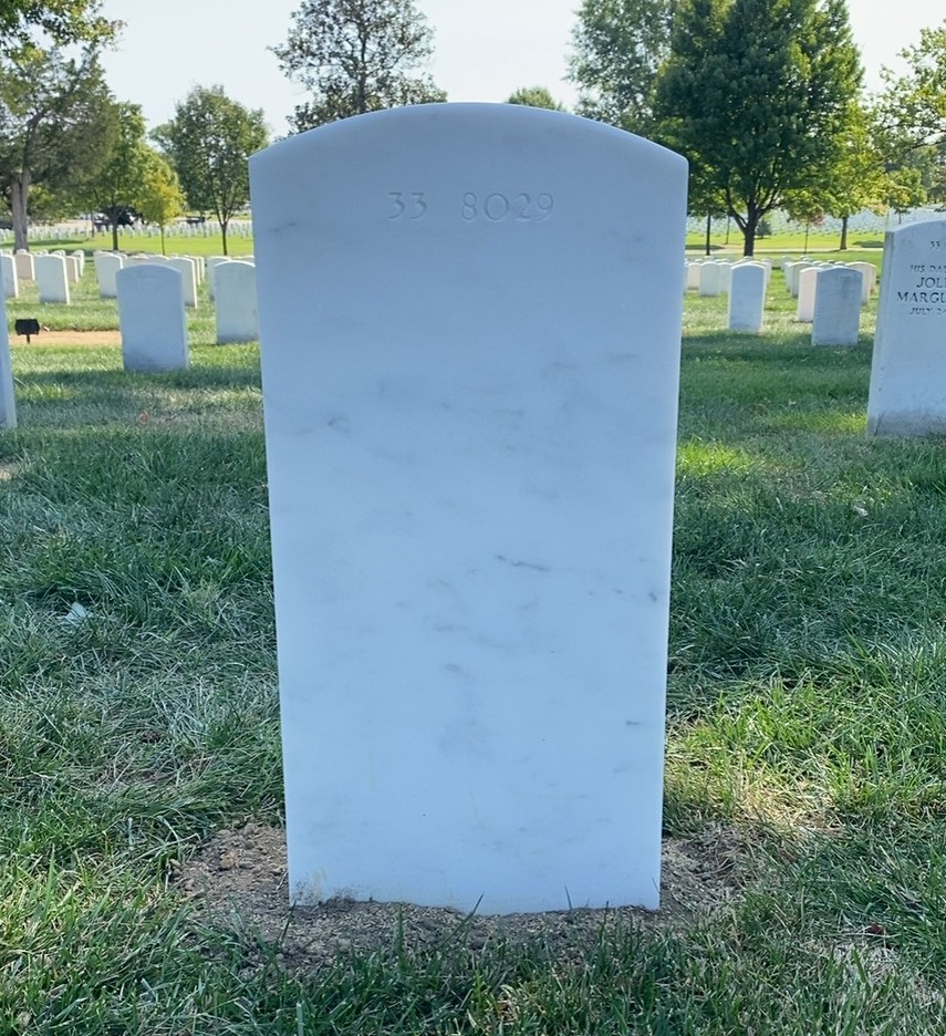 Back of headstone — Timothy Andrew Malberg