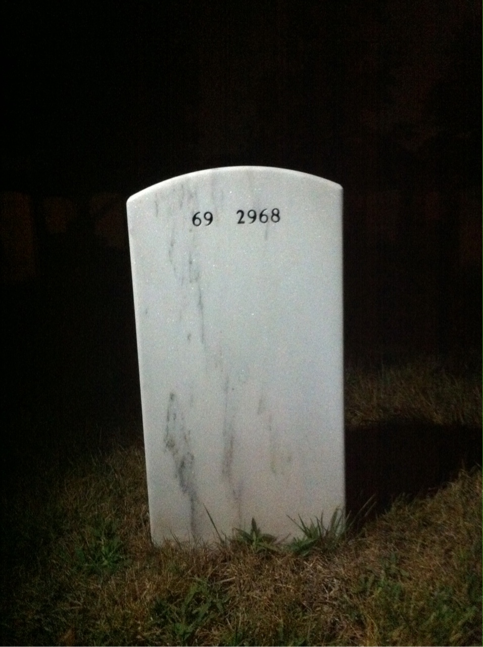 Back of headstone — Robert Crouch
