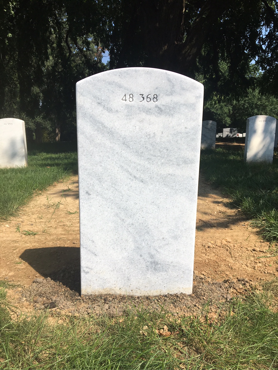 Back of headstone — John Denton Fluck