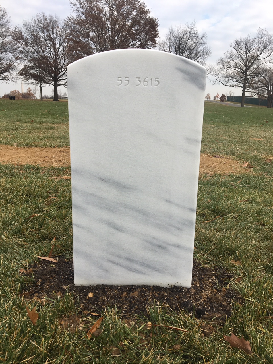 Back of headstone — Joseph Berg