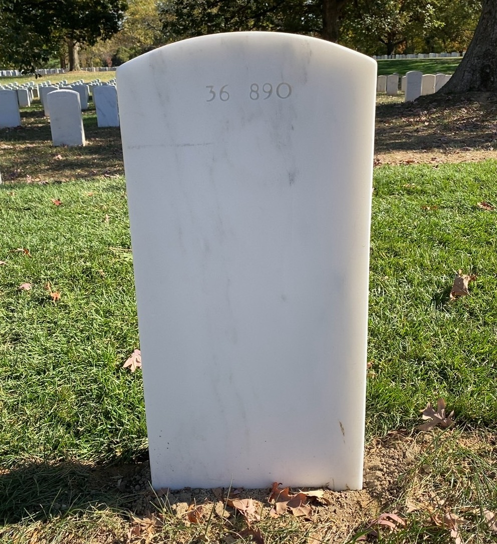Back of headstone — John Moyer