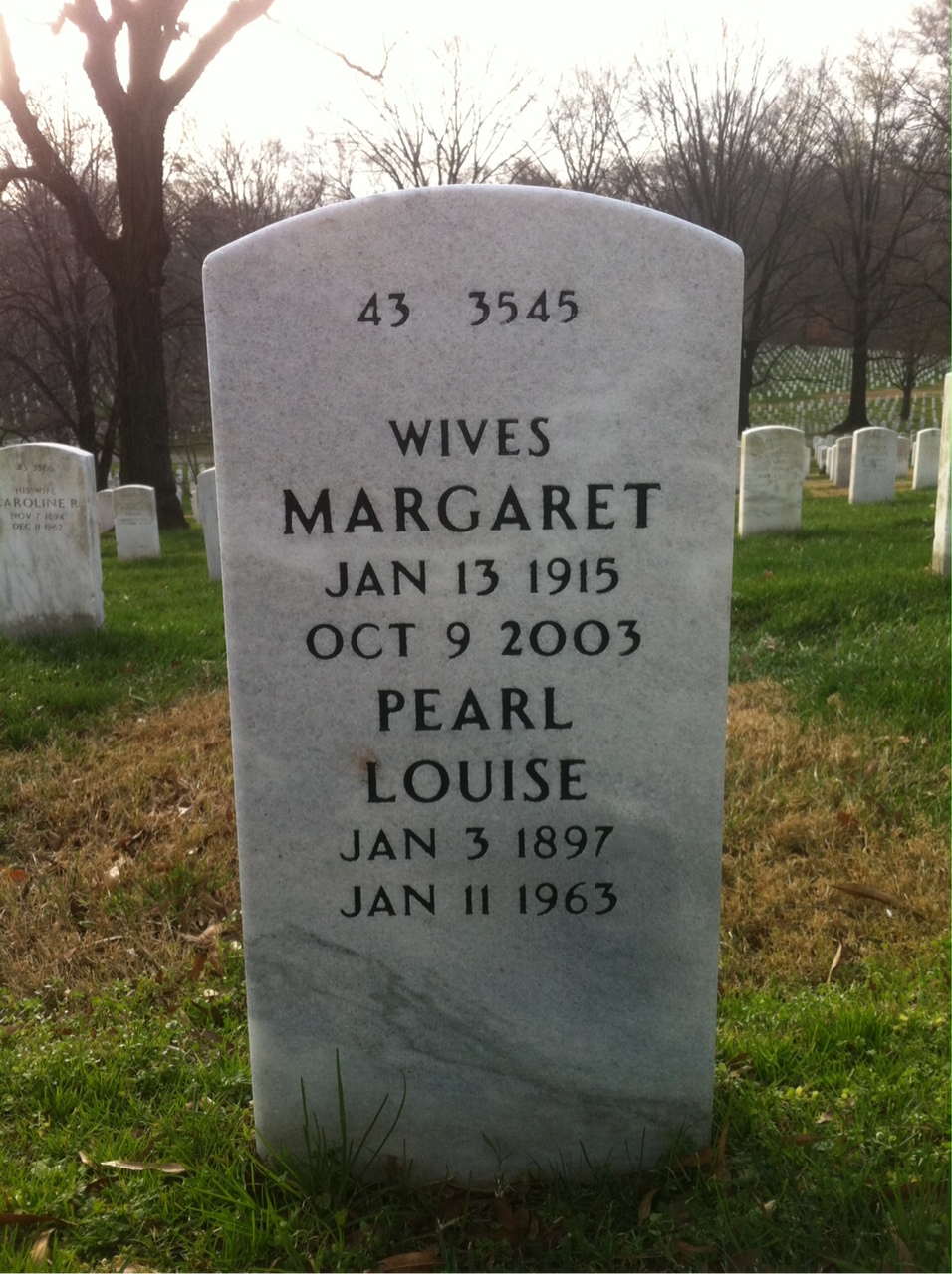 Back of headstone — John Radleigh