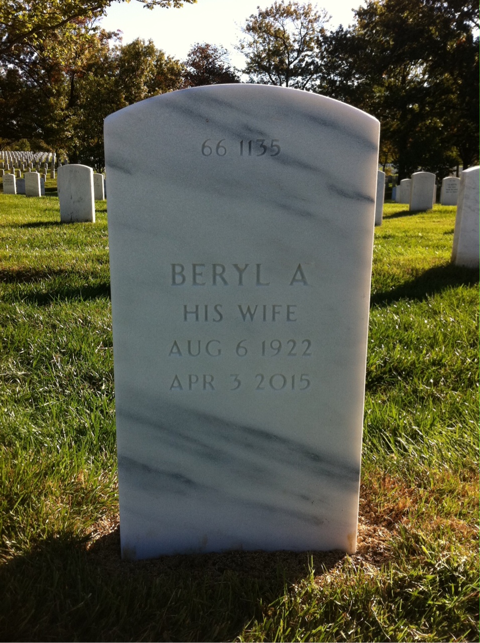 Back of headstone — David Jones