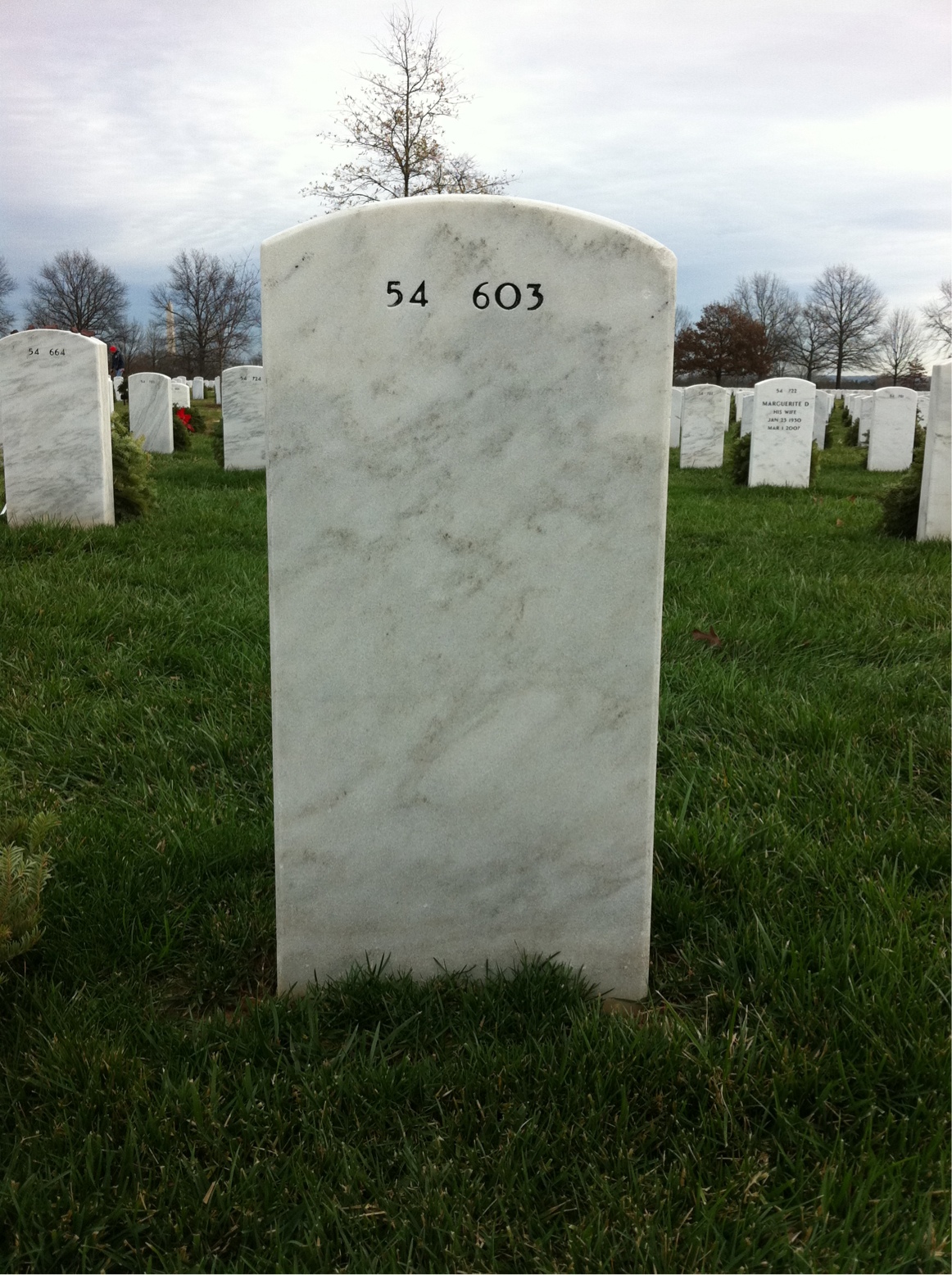 Back of headstone — Harry Addesso
