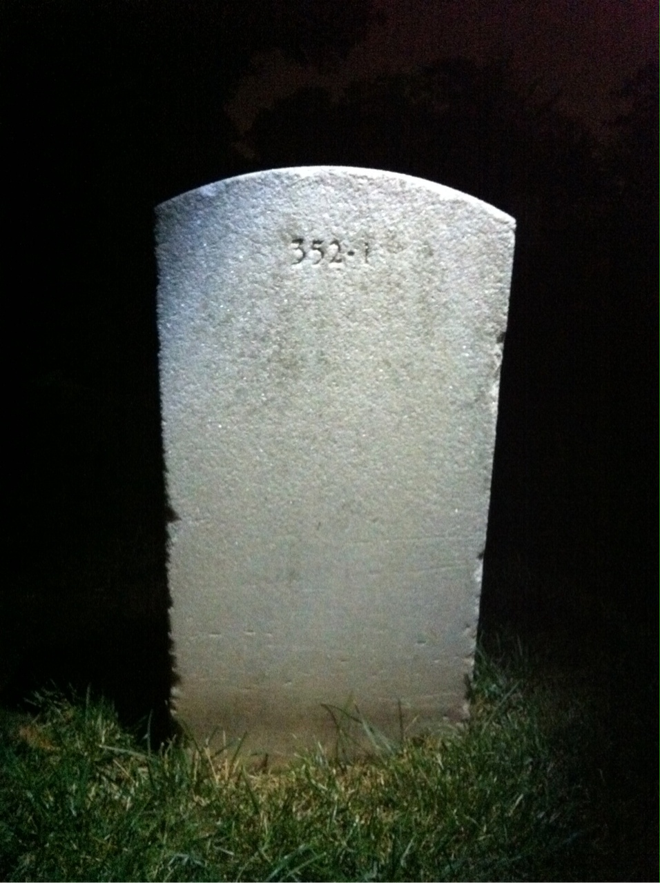 Back of headstone — William Murphy