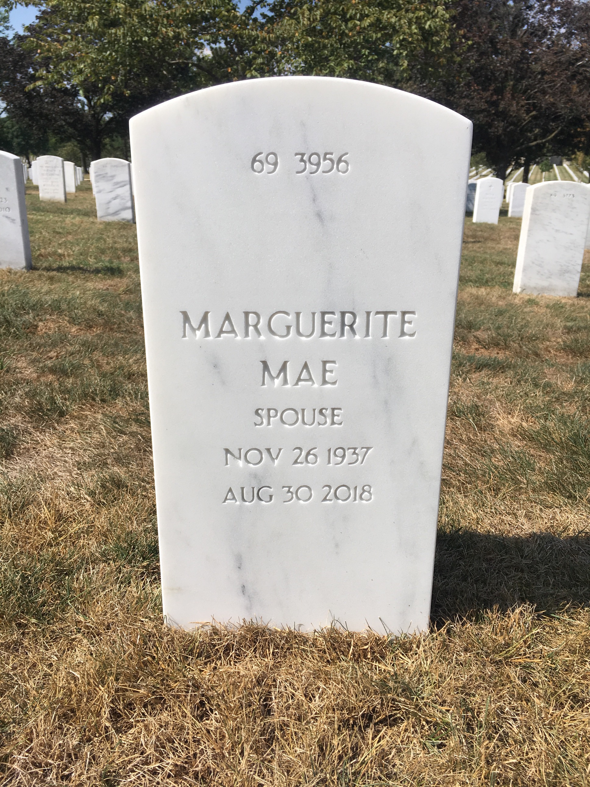 Back of headstone — Robert Fournier