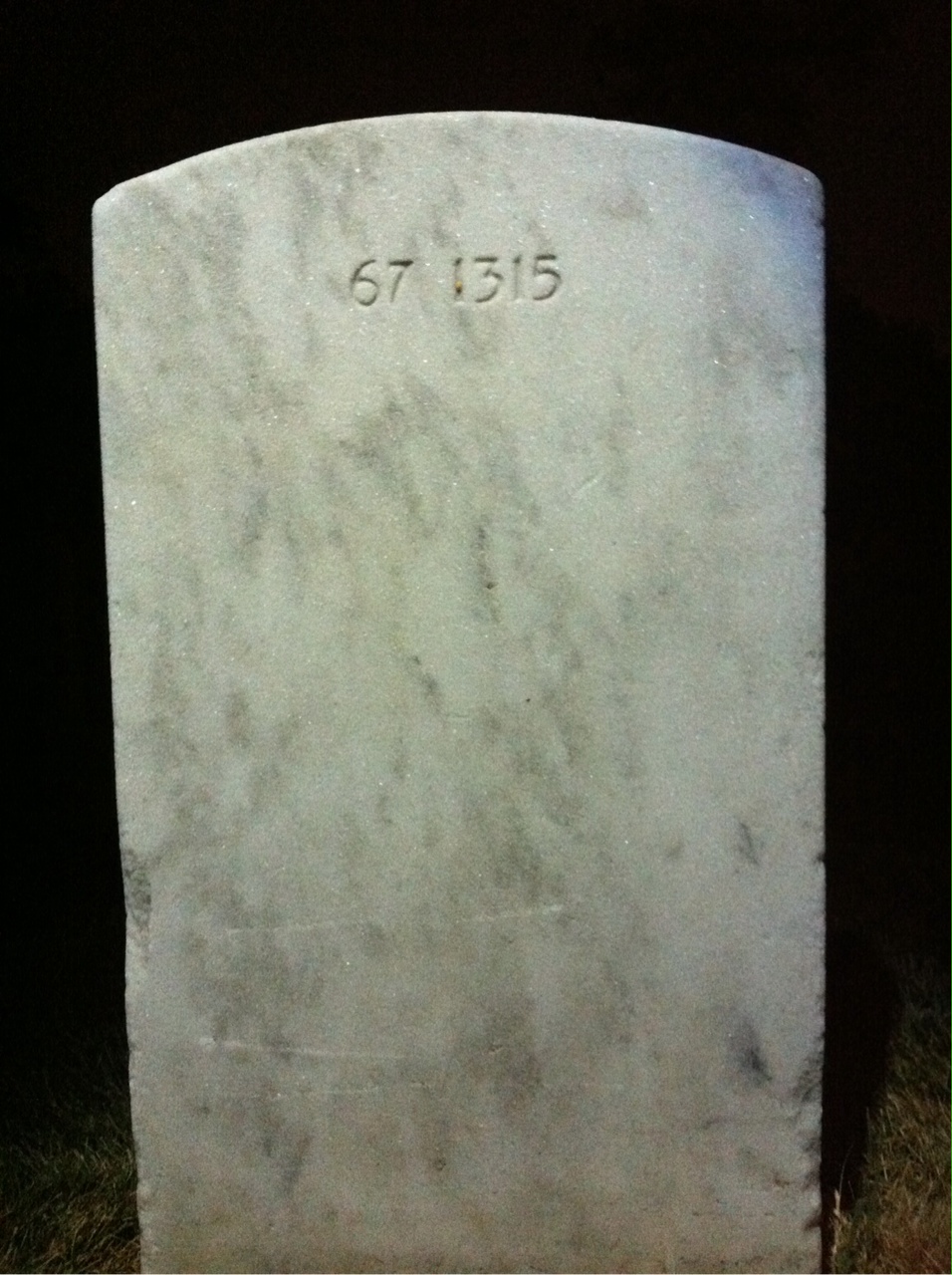 Back of headstone — Antonio Crisostomo