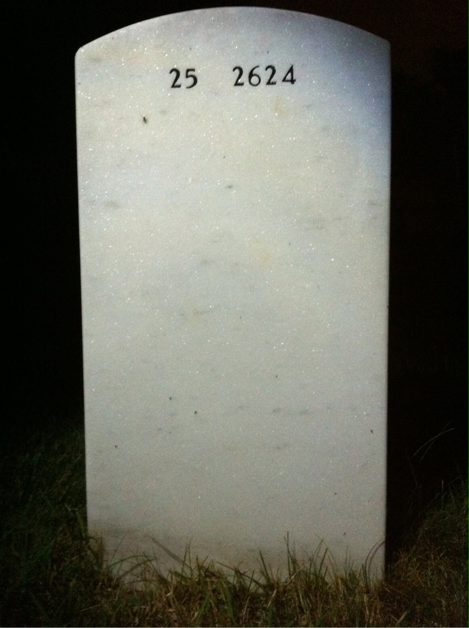 Back of headstone — Cleveland Martin