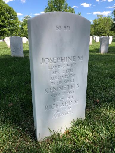 Back of headstone — Richard Jones