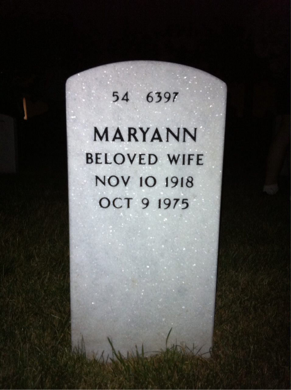 Back of headstone — George Pucilowski
