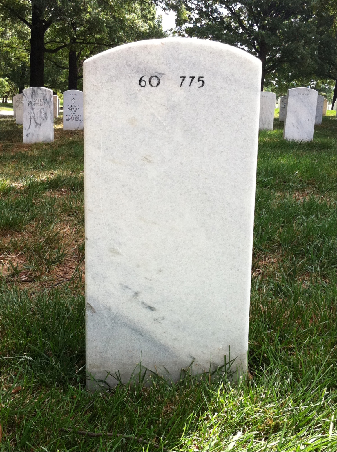 Back of headstone — Lindsey Davis