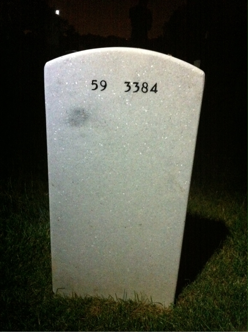 Back of headstone — Robert Gardner