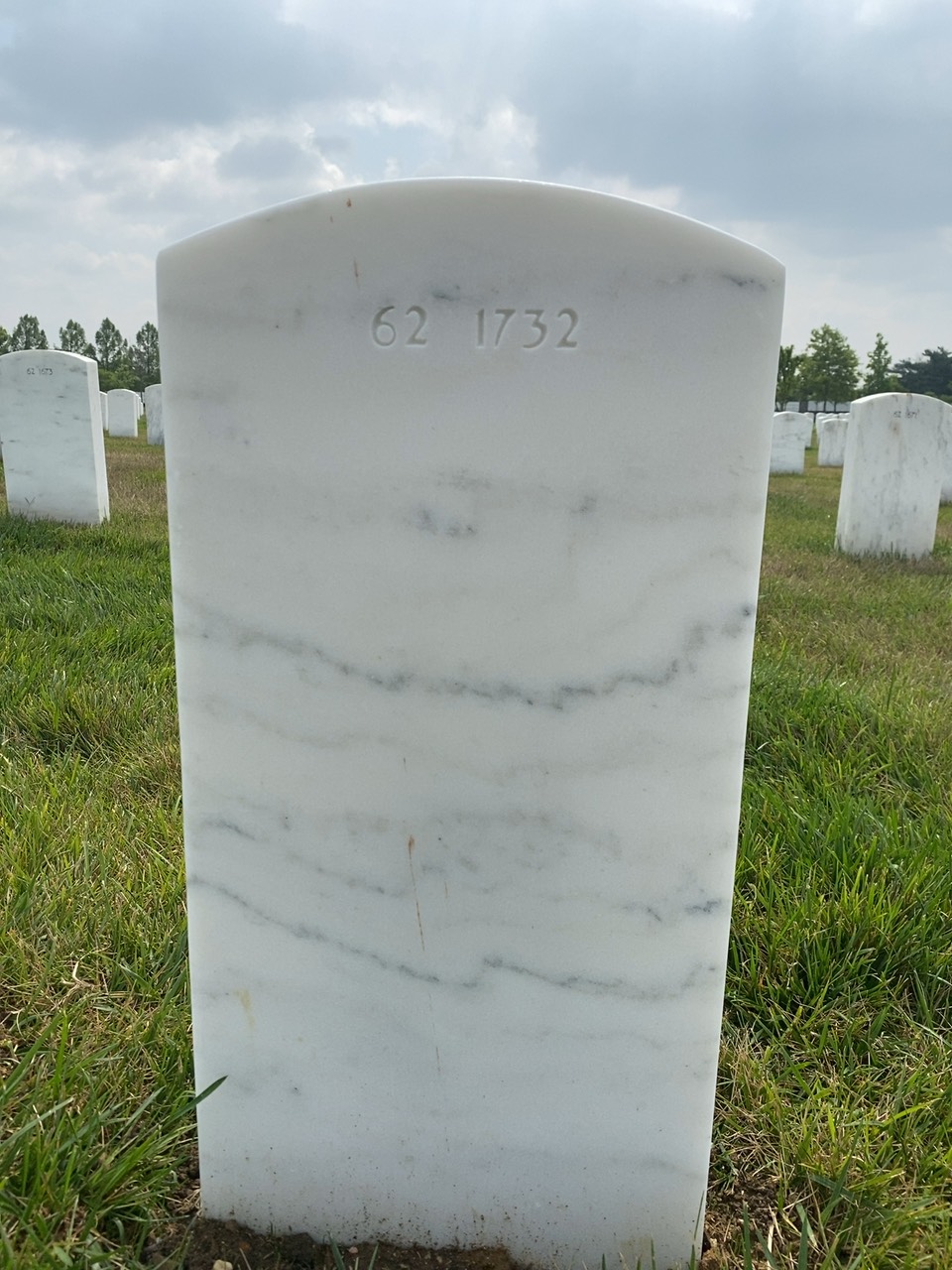 Back of headstone — Eugene Keller Eberhardt
