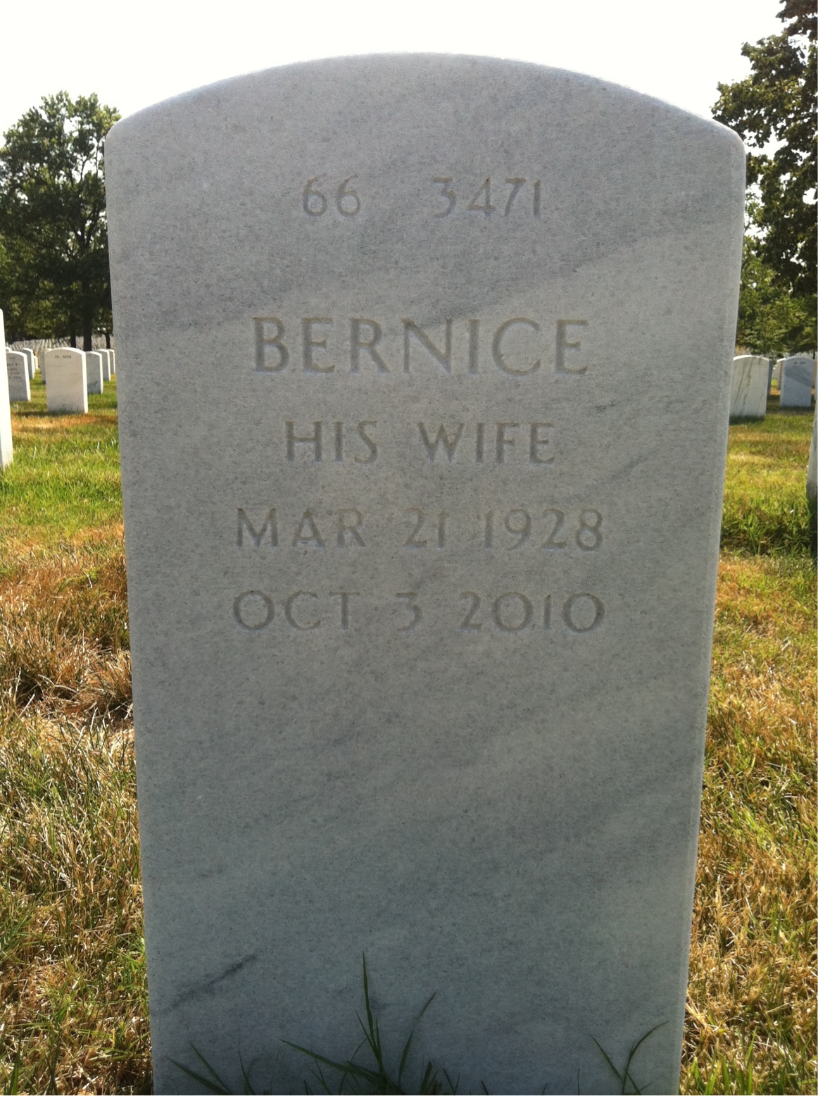 Back of headstone — Mark Conover