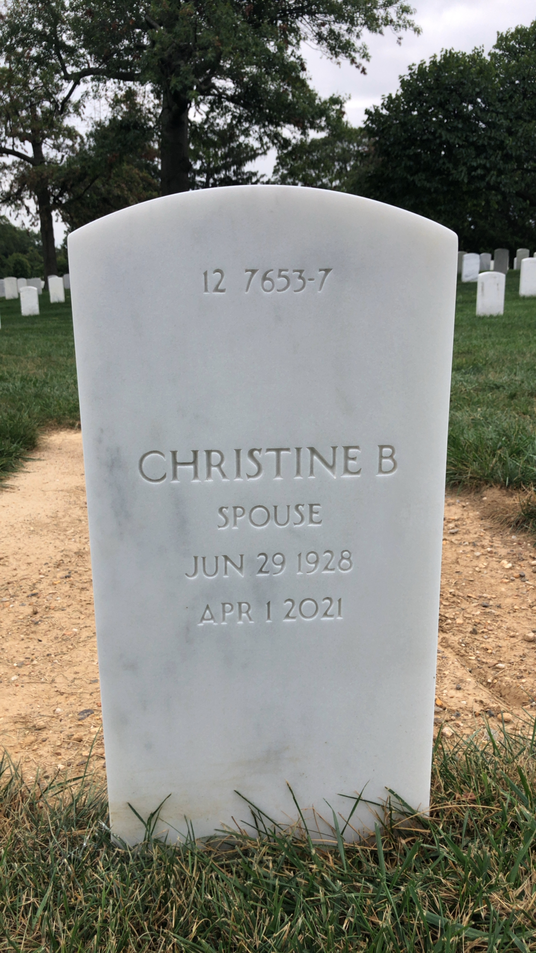 Back of headstone — Joshua Storrs