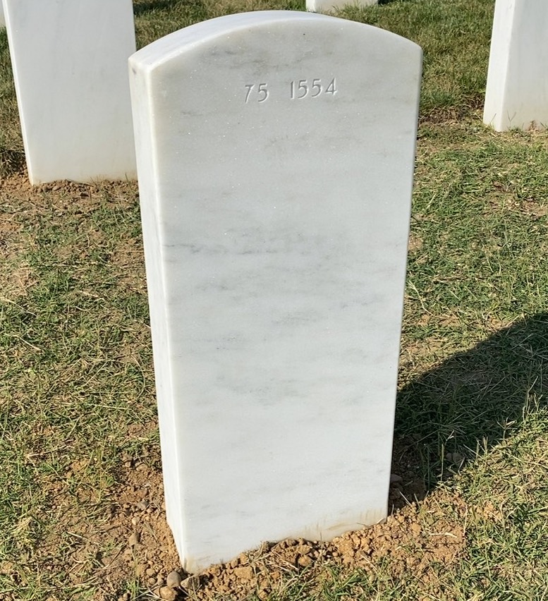 Back of headstone — Ambrose Laverty