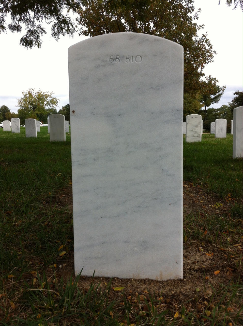 Back of headstone — Robert Andres