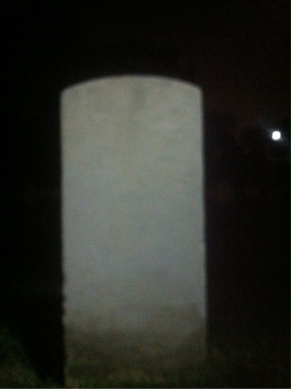 Back of headstone — A Baden