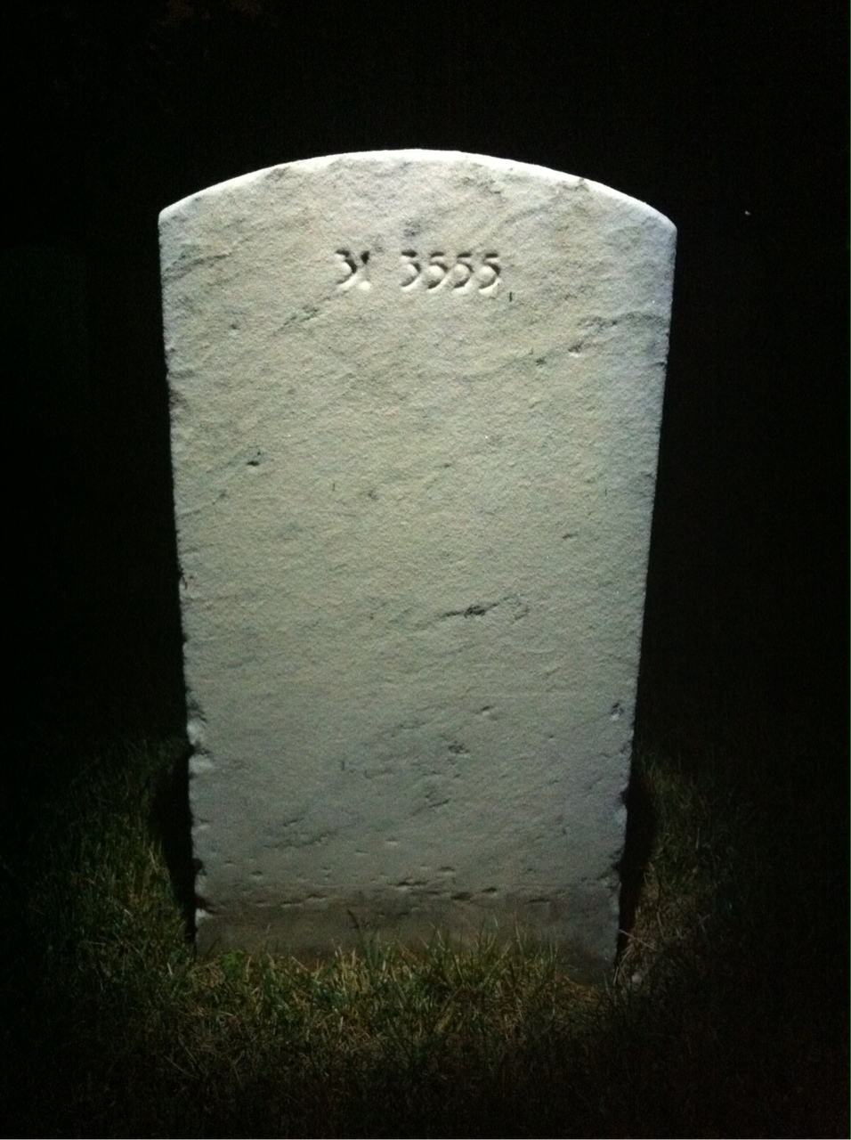 Back of headstone — William Arthur Dennis
