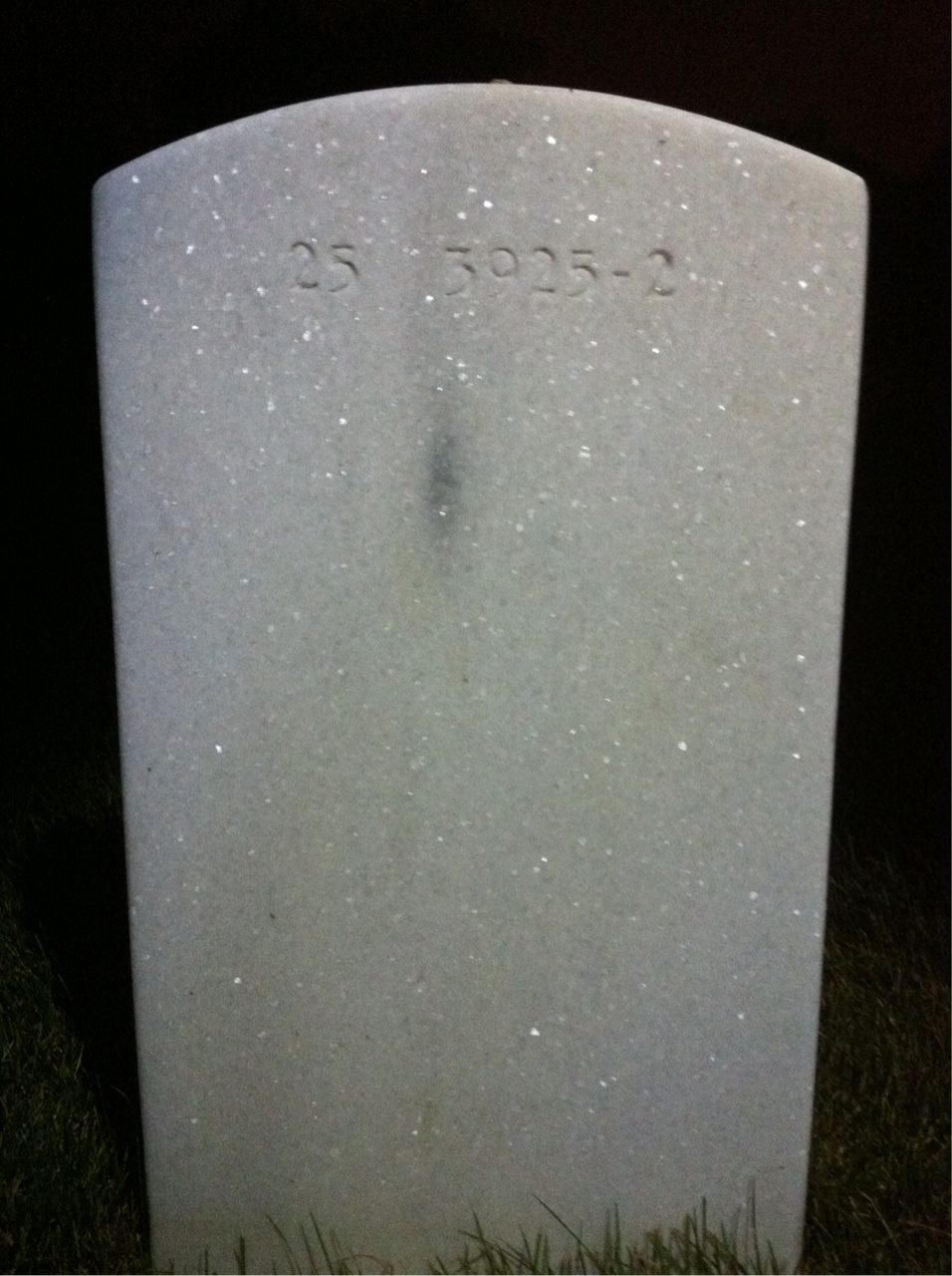 Back of headstone — William Montz