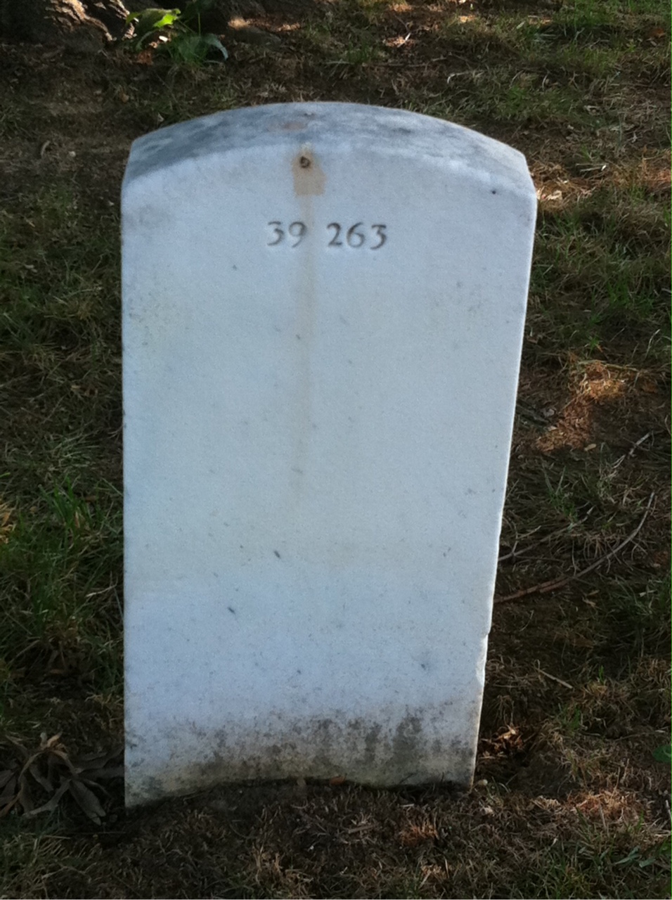 Back of headstone — Chester Bailey