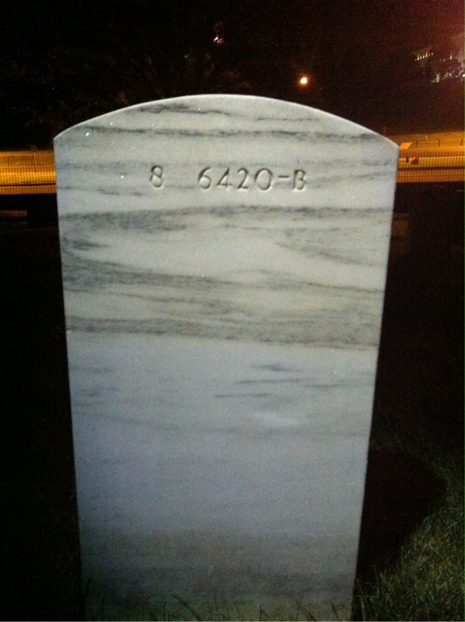 Back of headstone — Laurette Bagnall