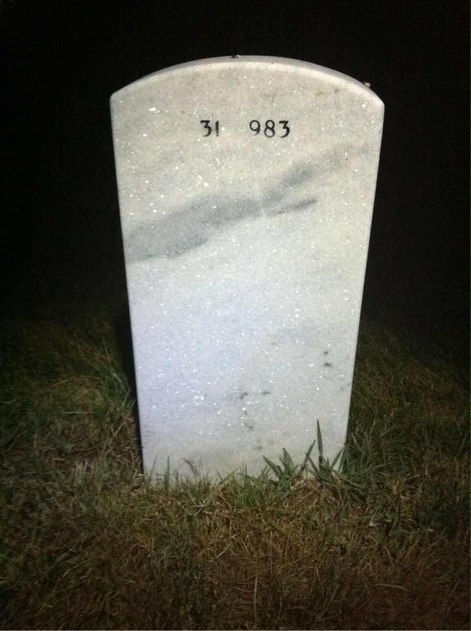Back of headstone — George Swafford