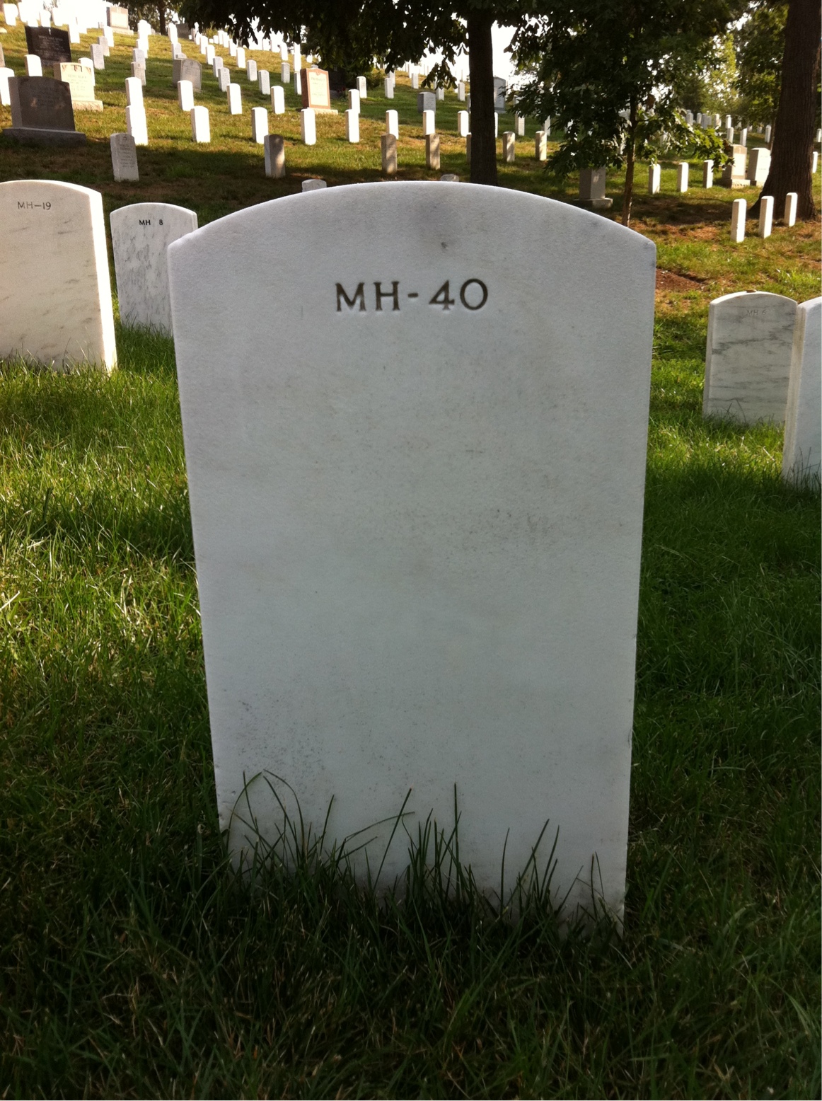 Back of headstone — James Morgan
