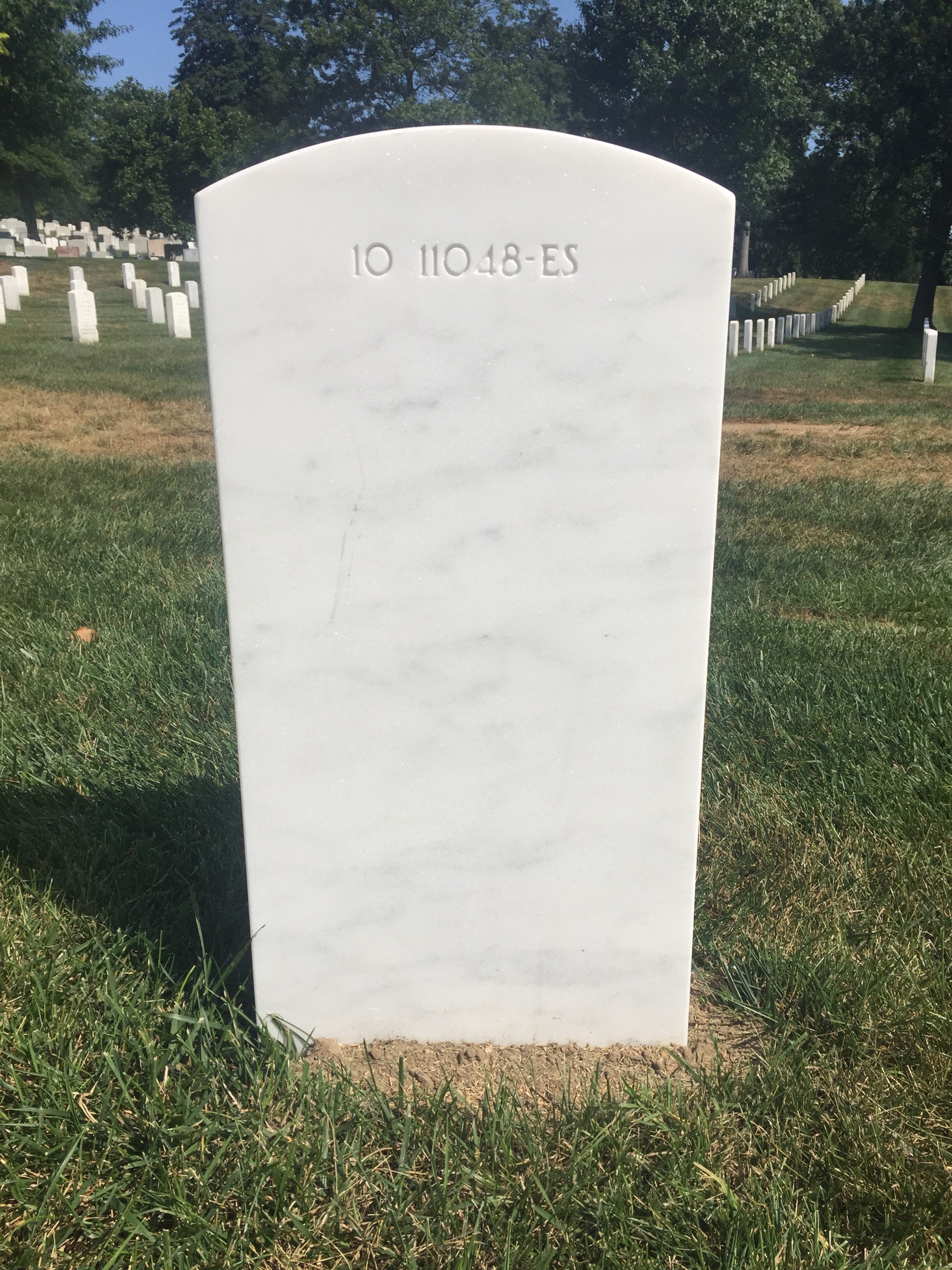 Back of headstone — Edgar Mckean