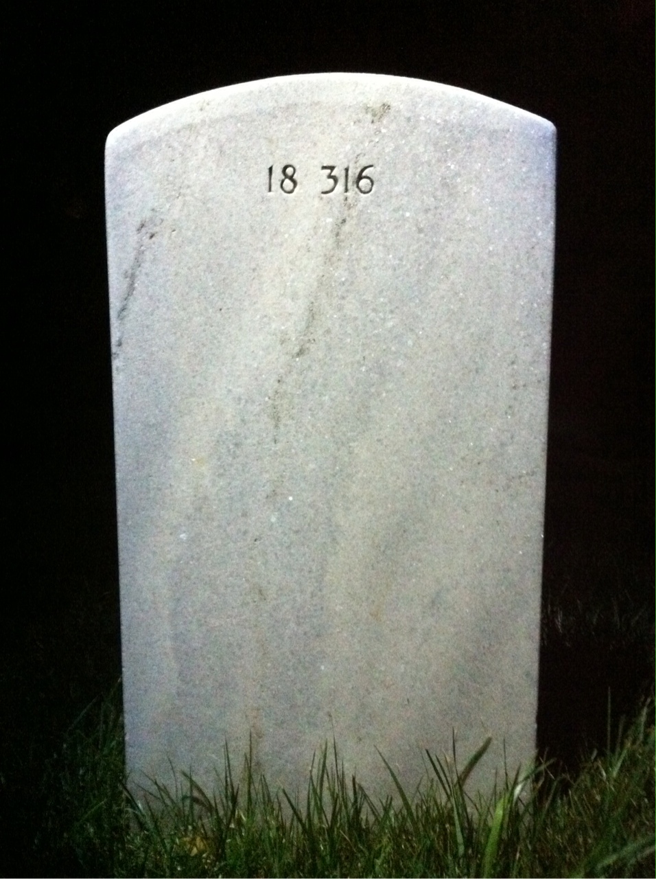 Back of headstone — Henry Morken