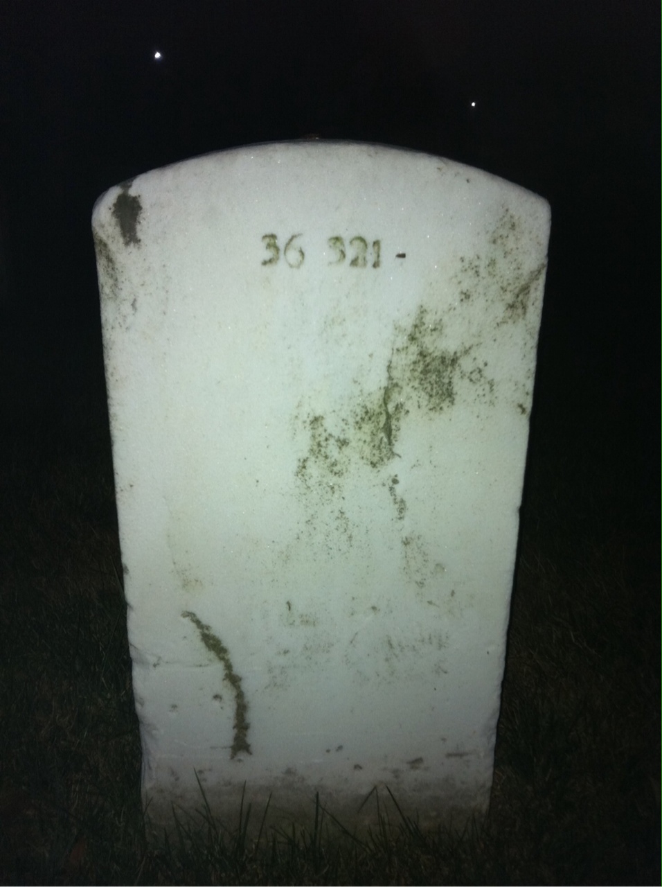 Back of headstone — Juanita Banks