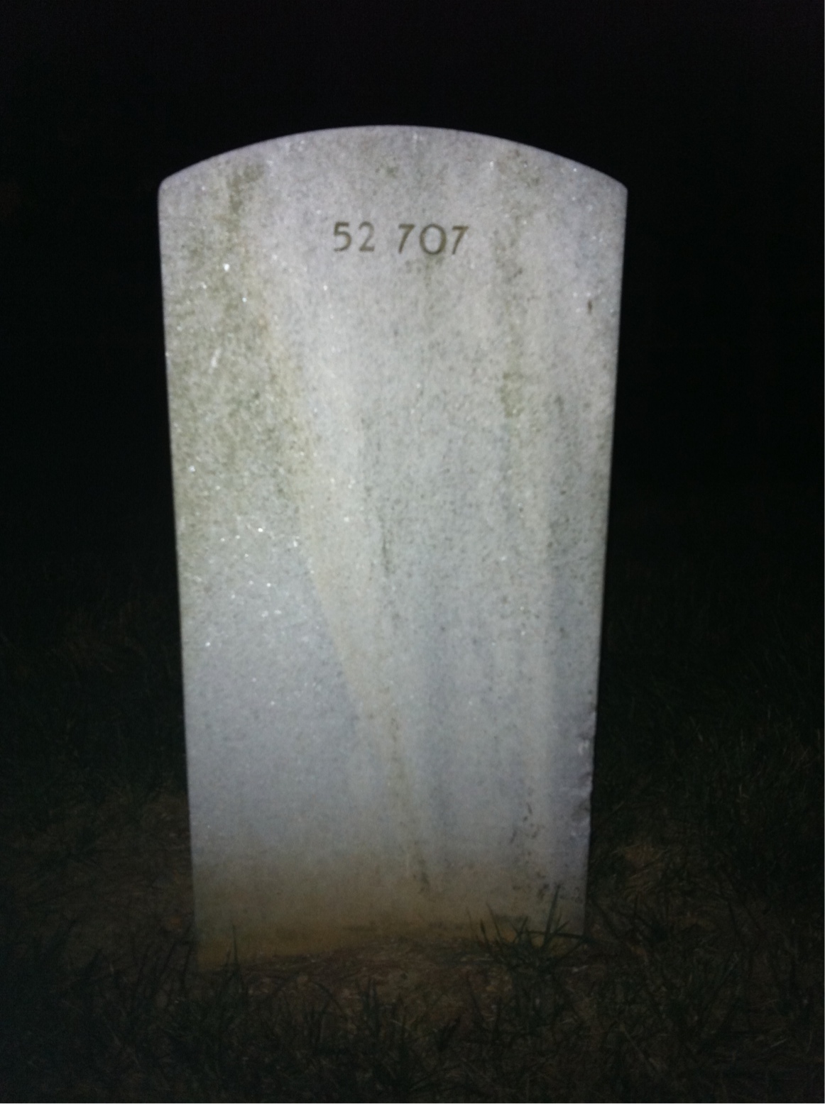 Back of headstone — Richard Miller
