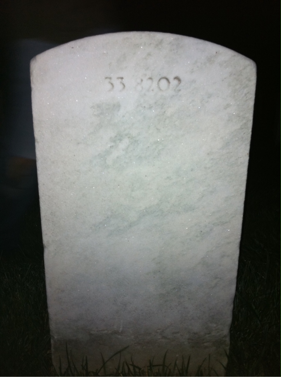 Back of headstone — George Mulik