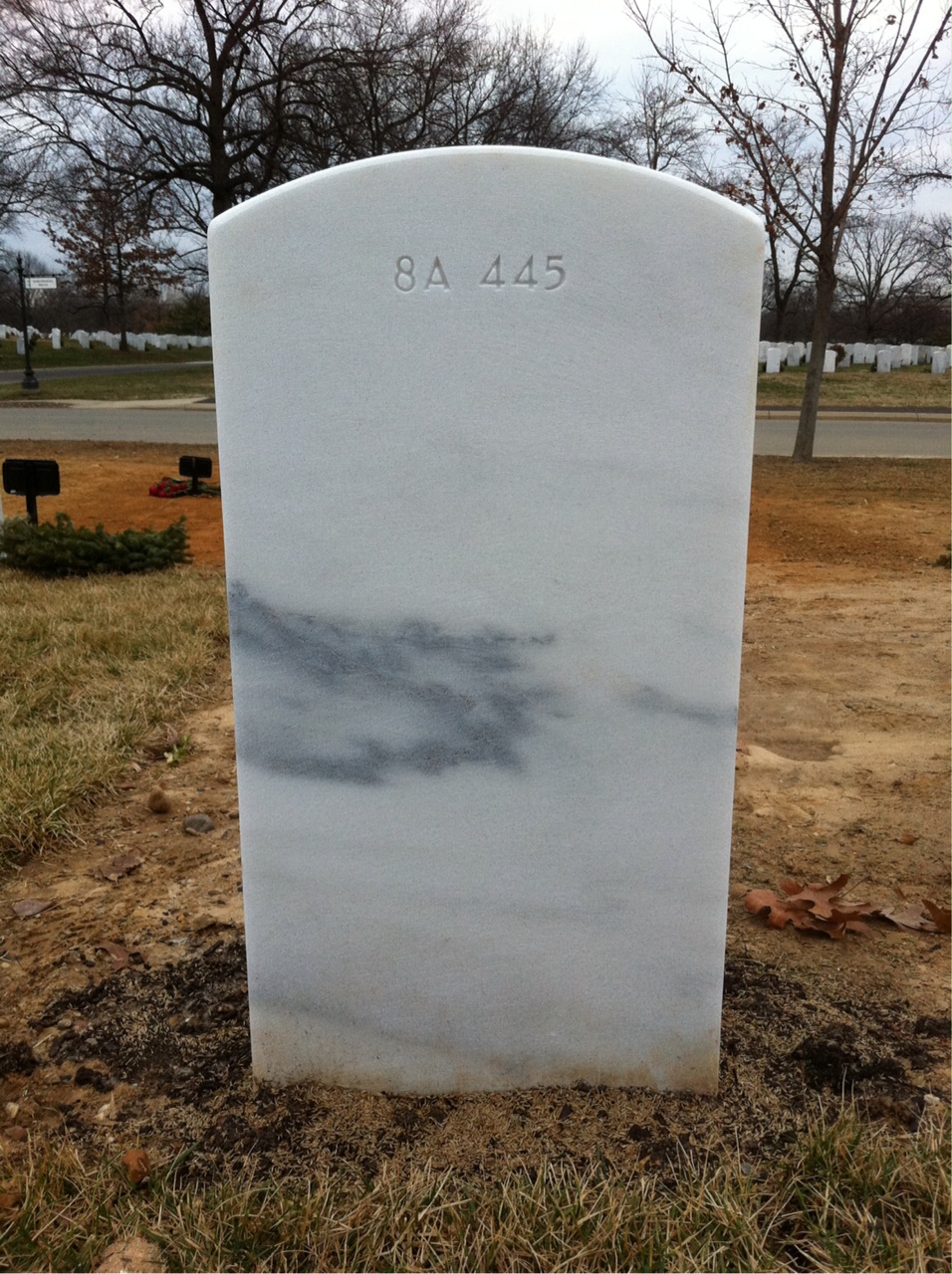 Back of headstone — Thomas R Ferguson