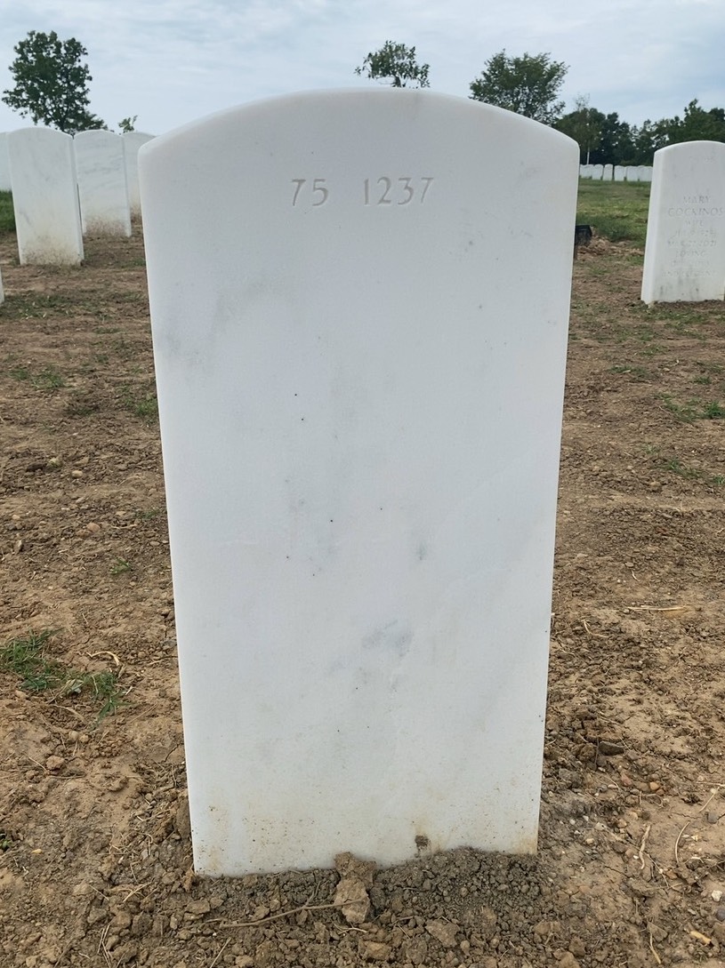 Back of headstone — Allan Algoso