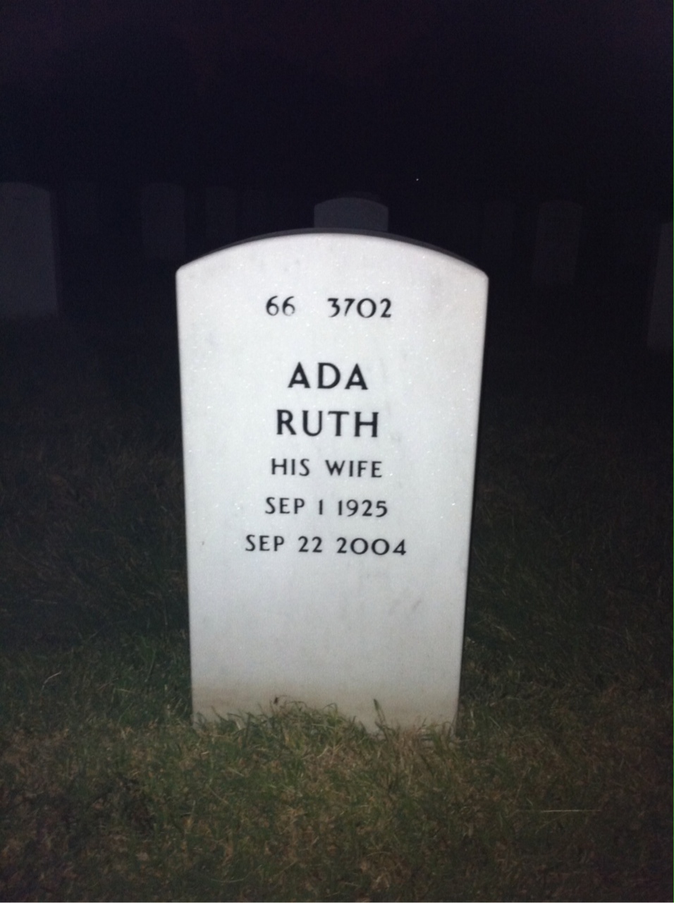 Back of headstone — John Normile