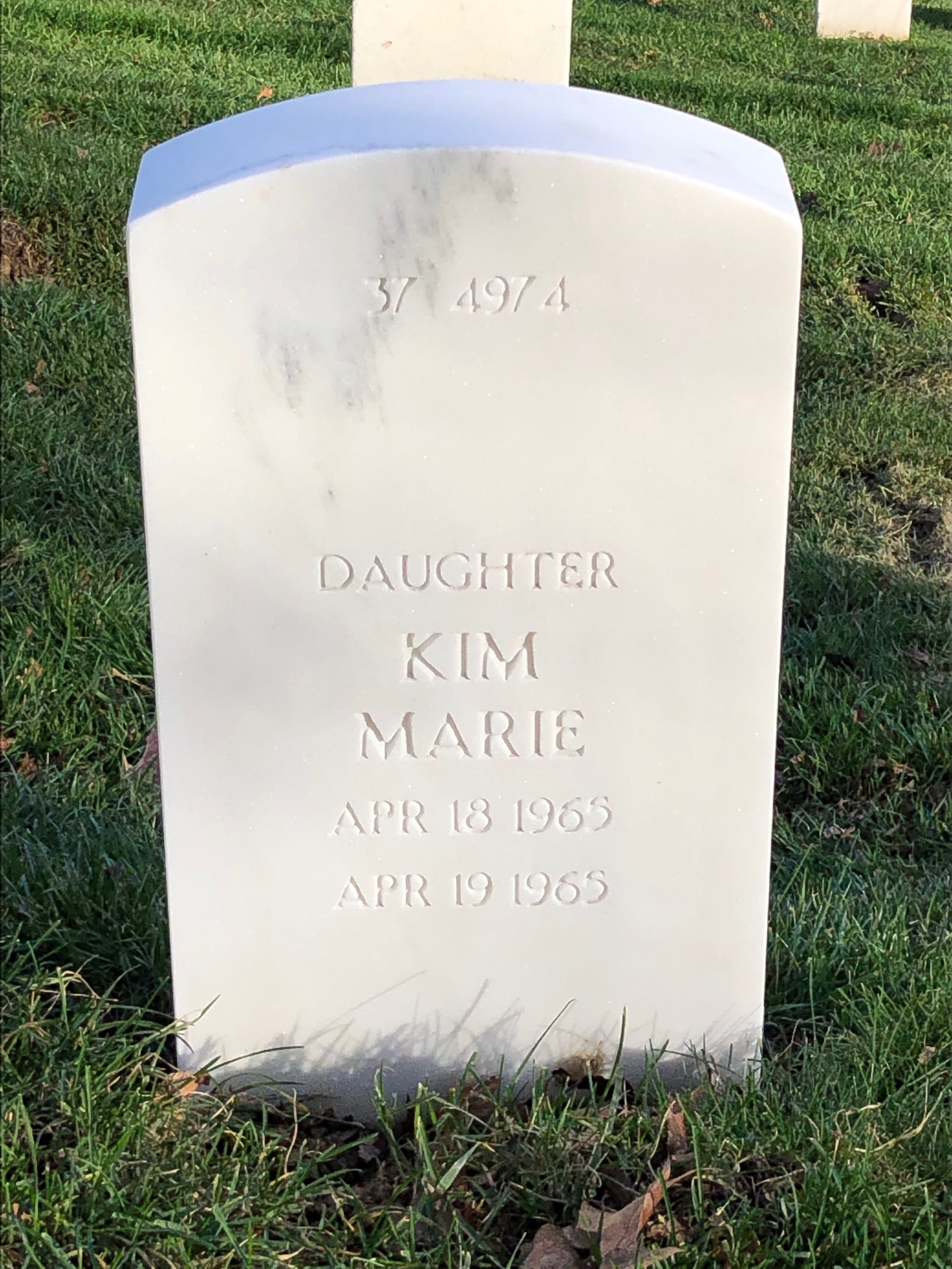 Back of headstone — Vernon Trott Mathews