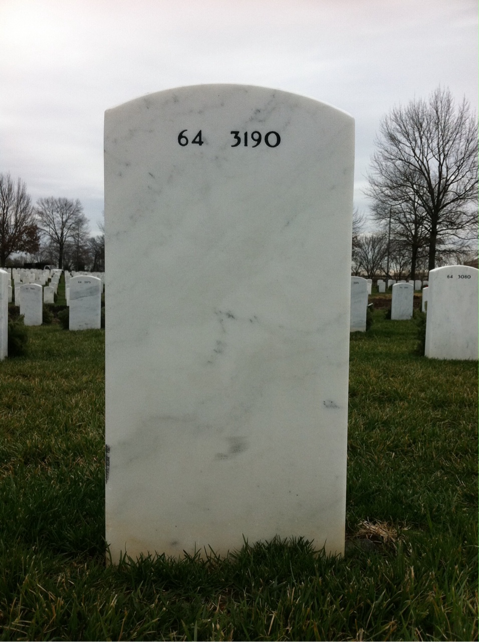 Back of headstone — Deven Rachar Blackshear