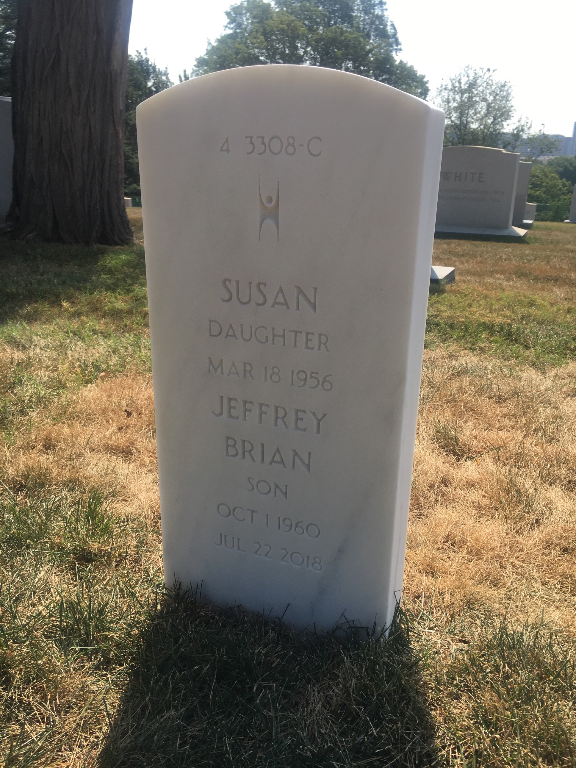 Back of headstone — Gerald Schwent
