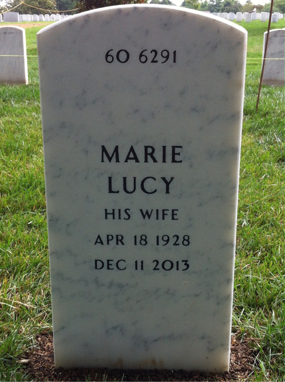 Back of headstone — Archer Church