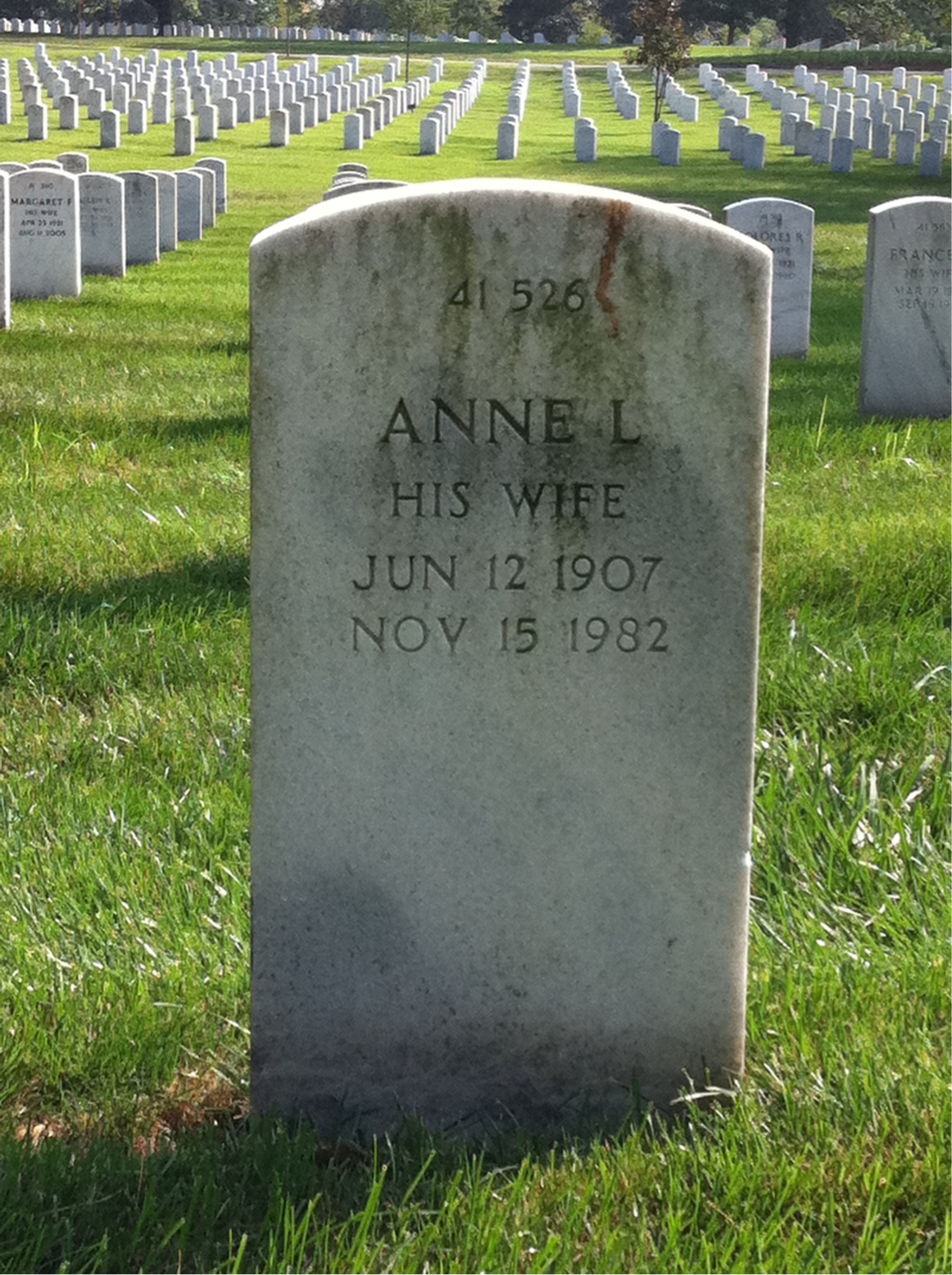 Back of headstone — Maxmillian Moses