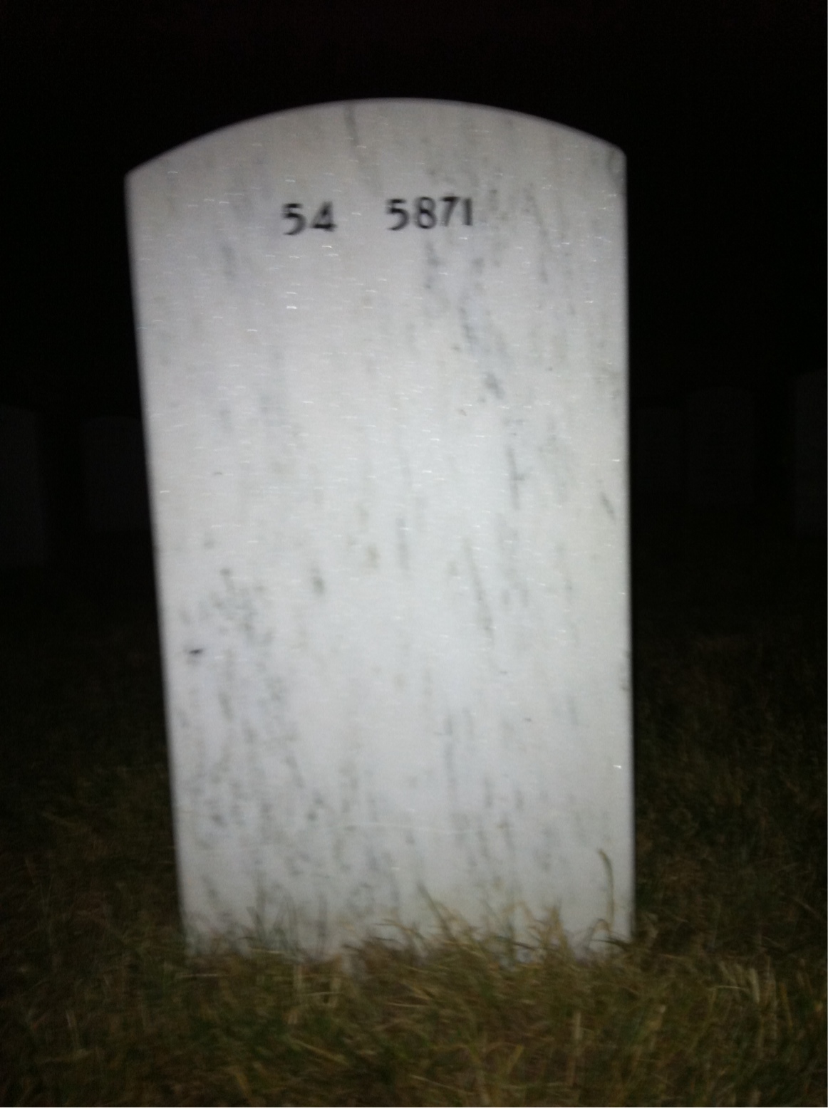 Back of headstone — Paula Lorick
