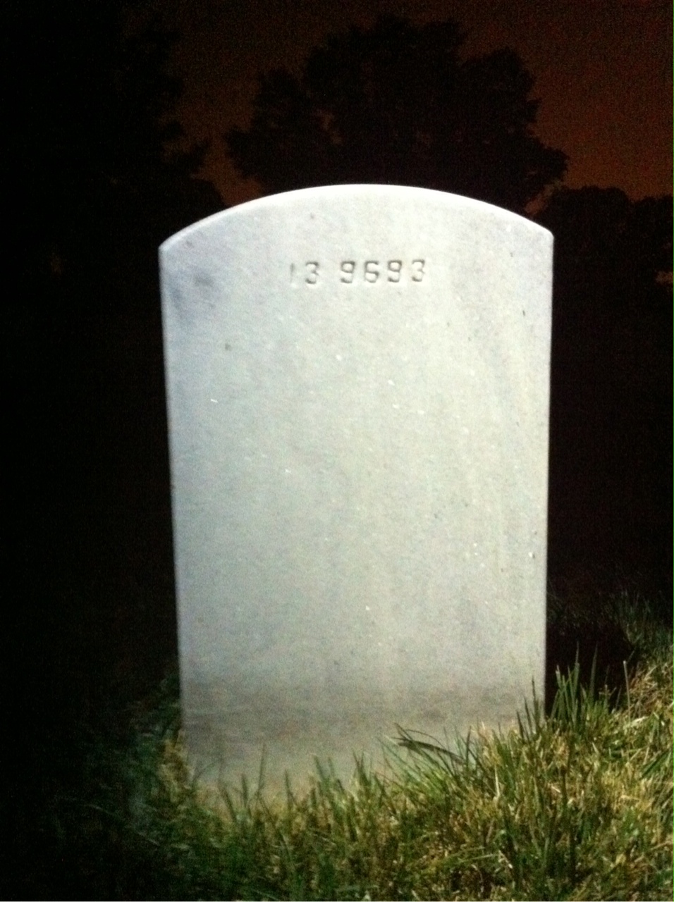 Back of headstone — Edward Murphy