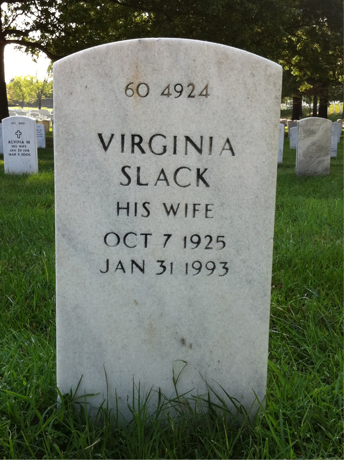 Headstone shared by 2 interments, including Forrest L. Vosler