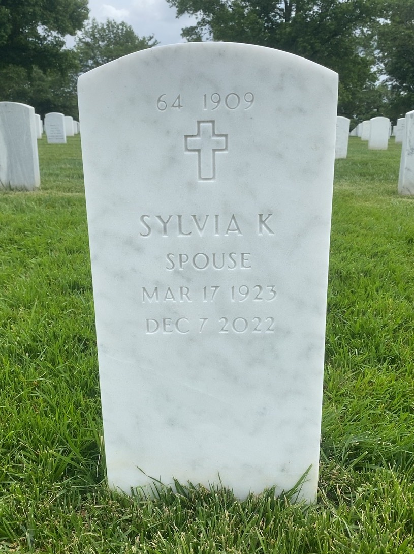 Back of headstone — Harold Wynne