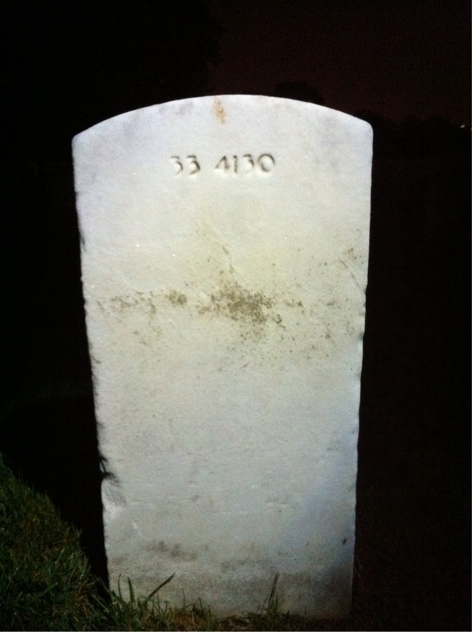 Back of headstone — Jestinnion Anderson