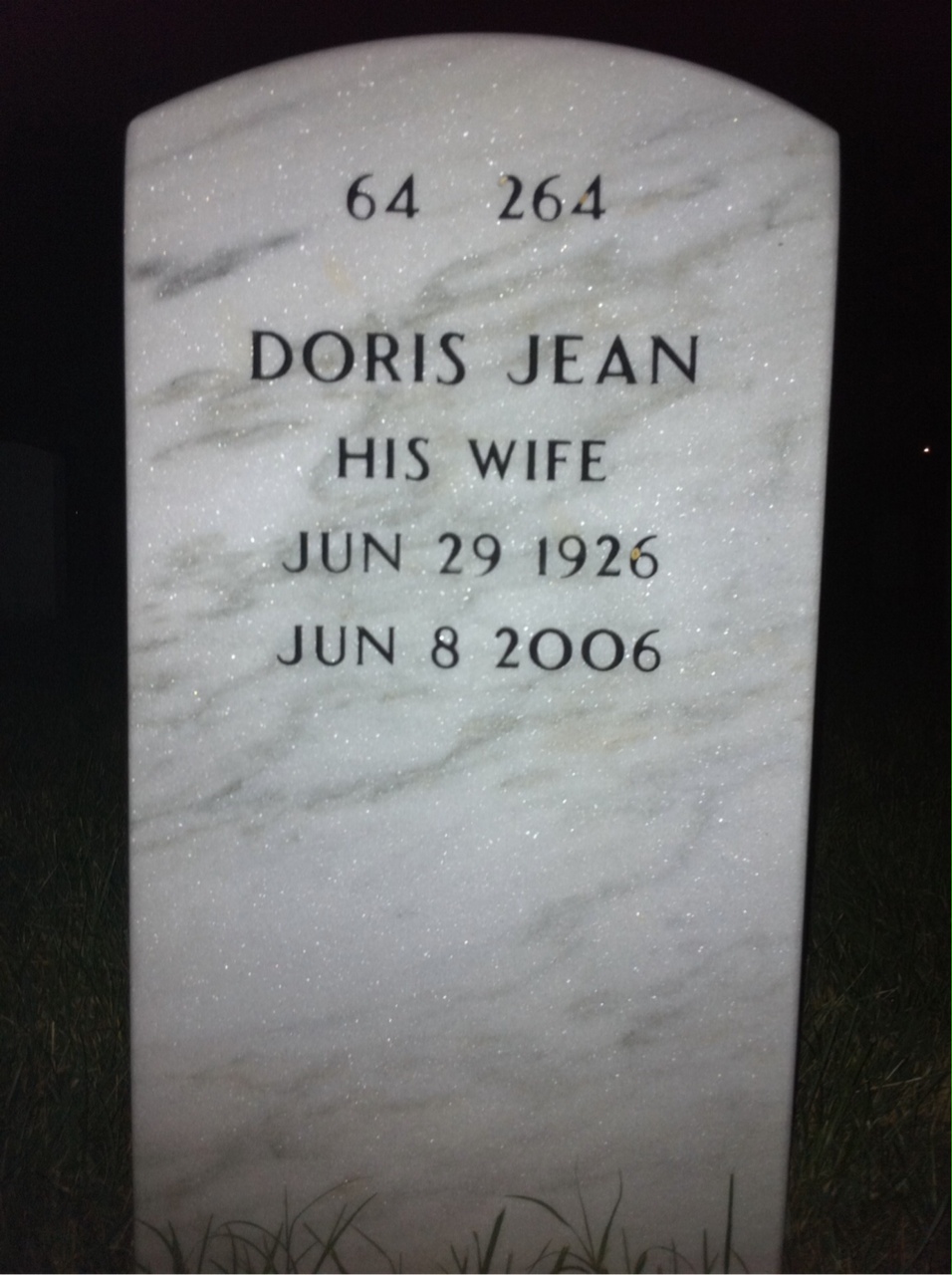 Back of headstone — Charles Drummond