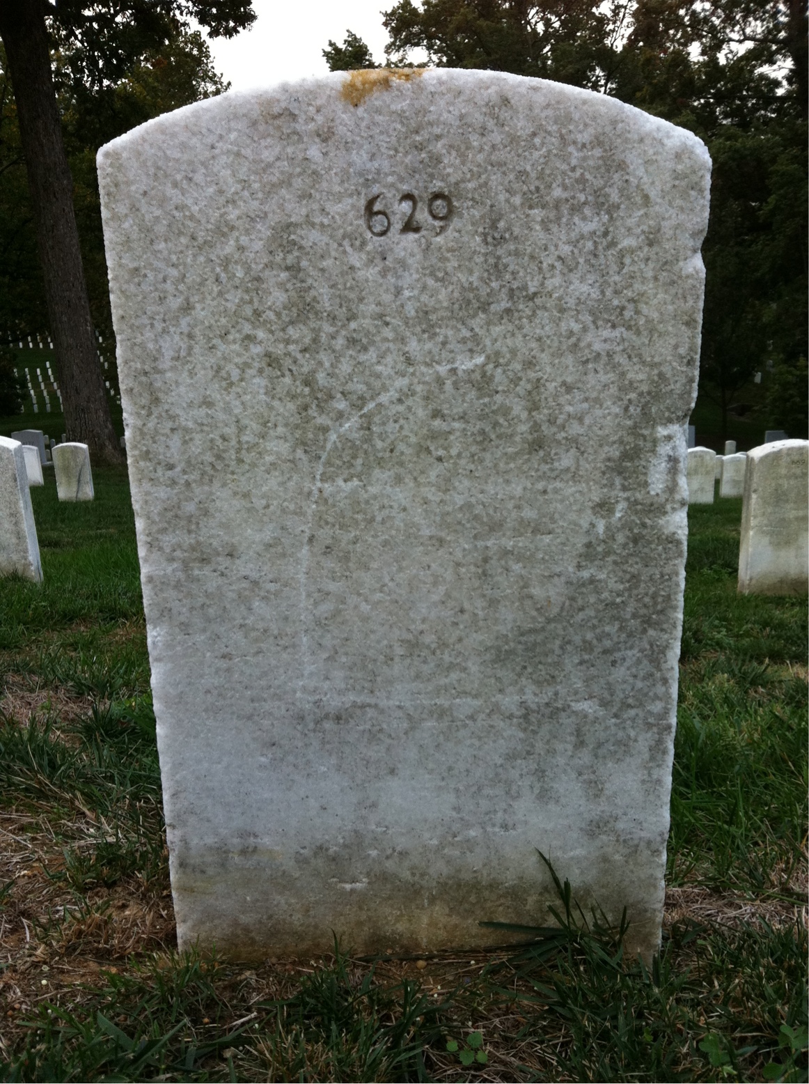 Back of headstone — Carl Mulvaney